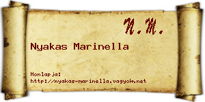 Nyakas Marinella névjegykártya